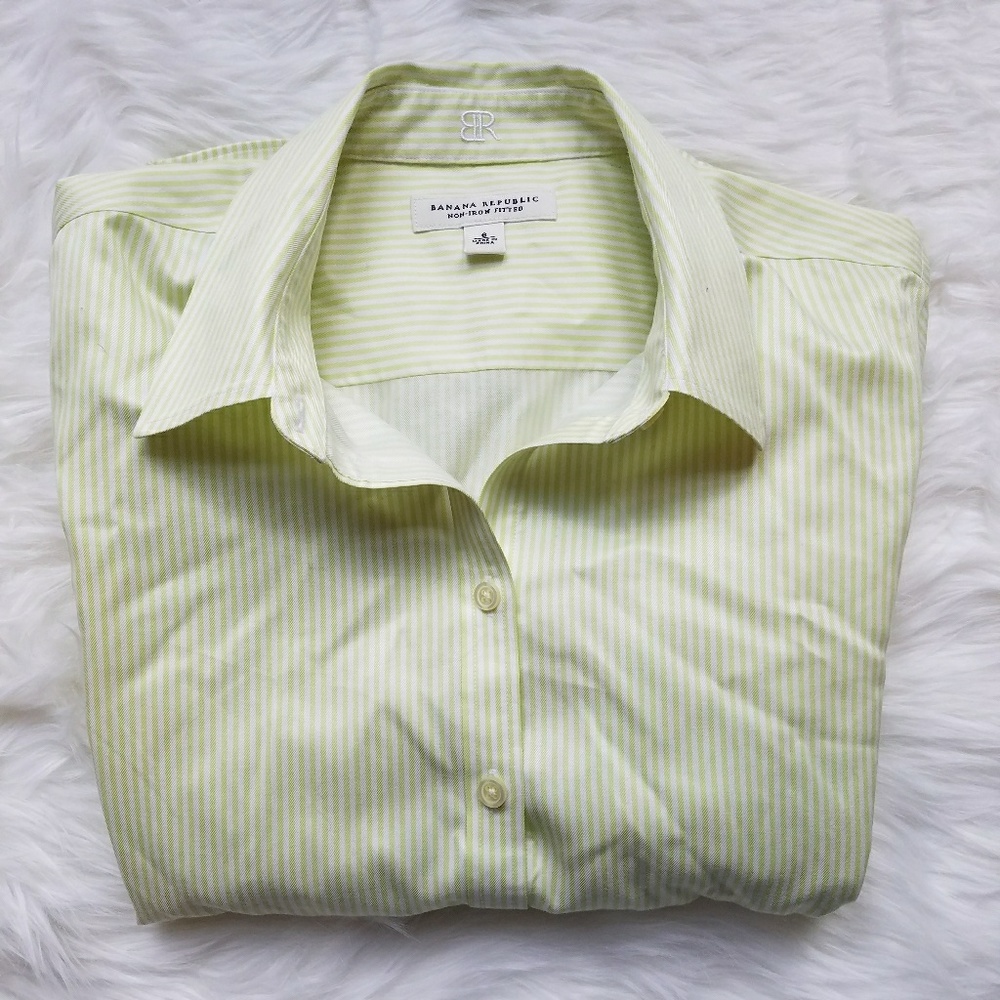 Banana Republic Fitted Non-Iron Button Down